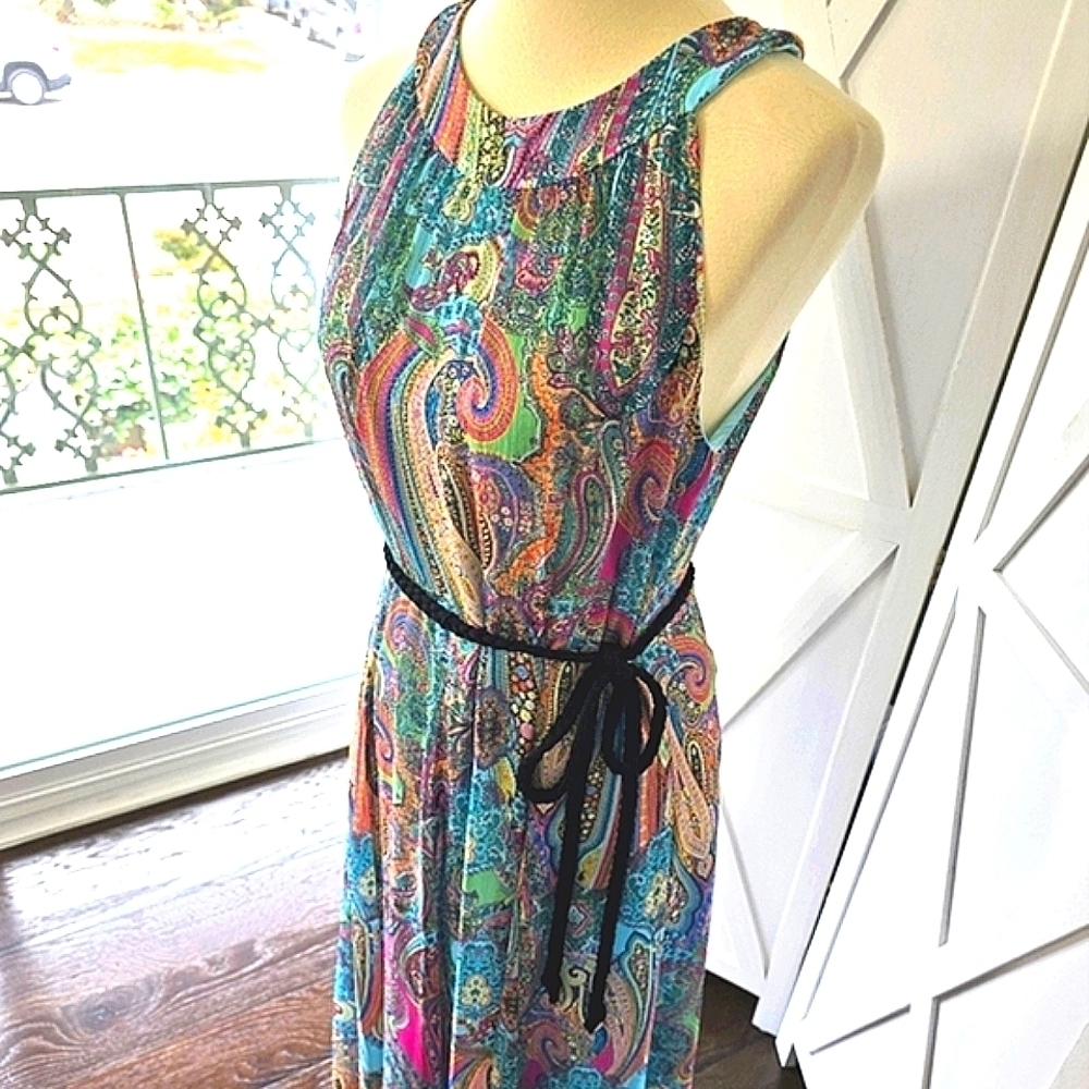 Tommy Hilfiger Paisley Multicolor Maxi Dress